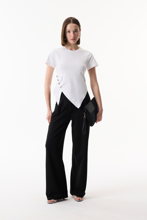  REGULAR FIT PİLELİ PANTOLON