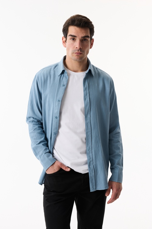  EKOSELİ REGULAR FIT UZUN KOLLU GÖMLEK