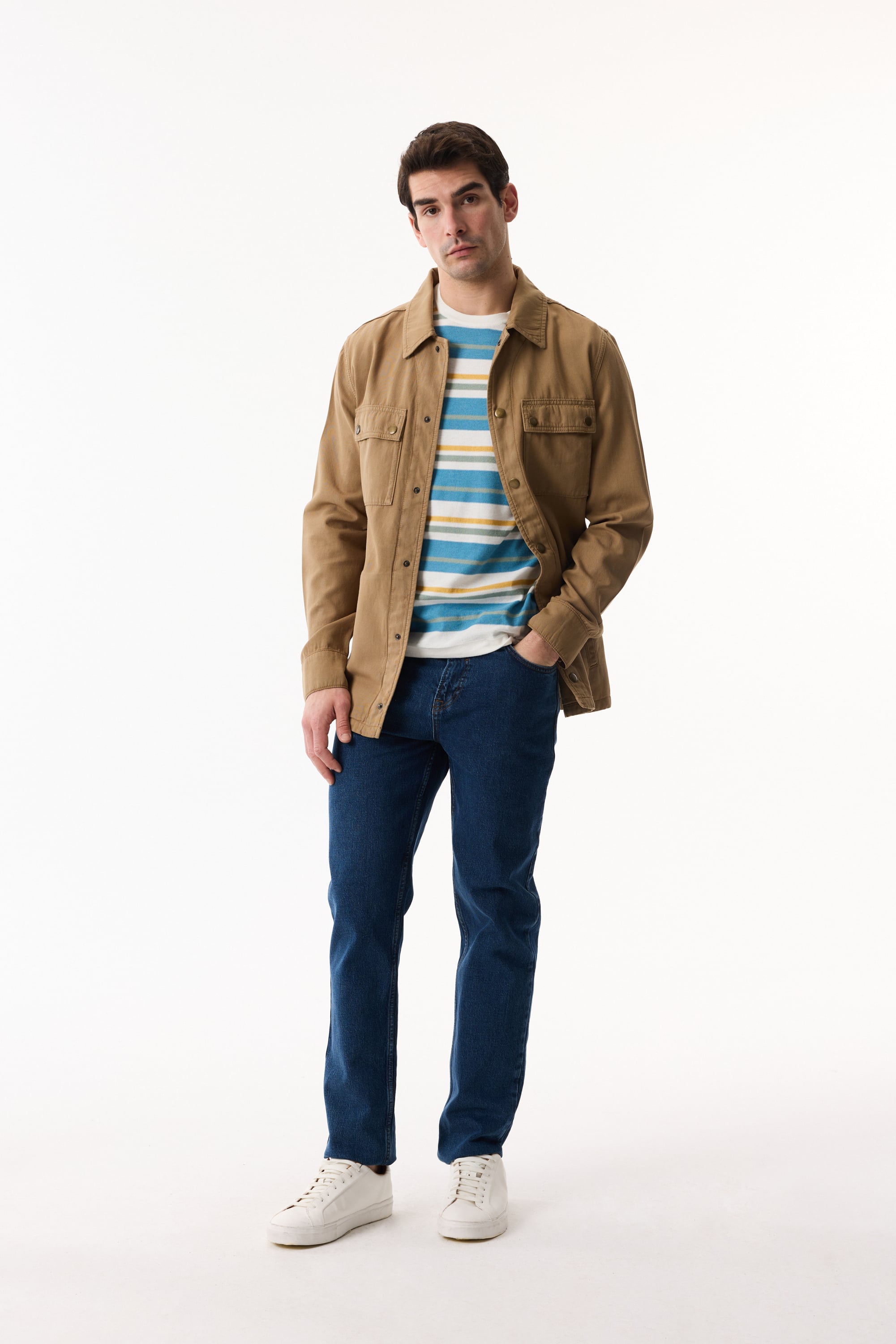 KETEN KARIŞIMLI CASUAL CEKET