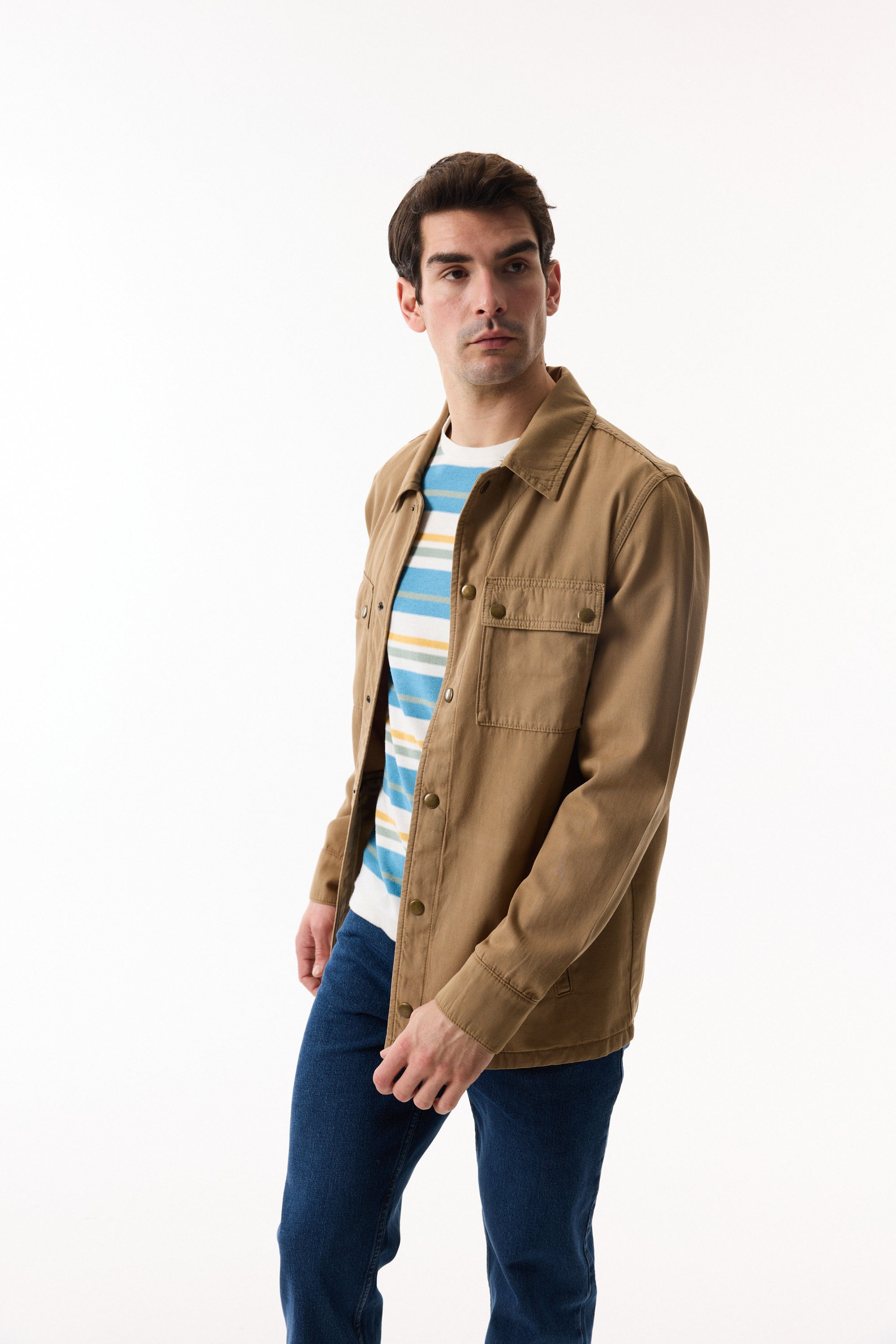 KETEN KARIŞIMLI CASUAL CEKET