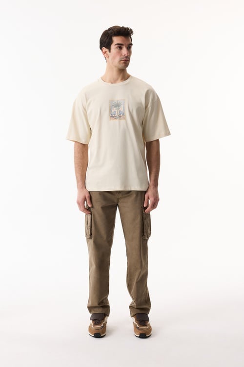  MİTOLOJİK BASKILI OVERSIZE T-SHIRT
