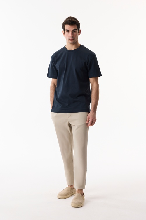  COMFORT FIT BİSİKLET YAKA KISA KOLLU T-SHIRT