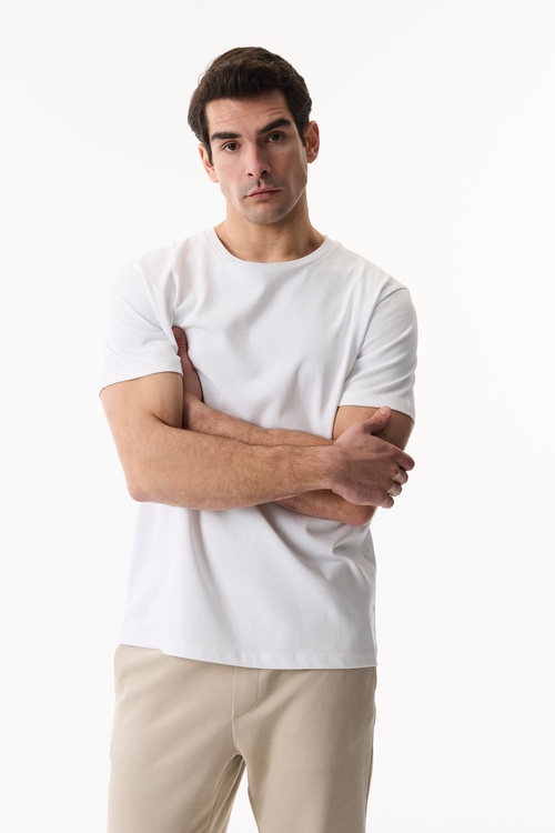  BİSİKLET YAKA KISA KOLLU T-SHIRT