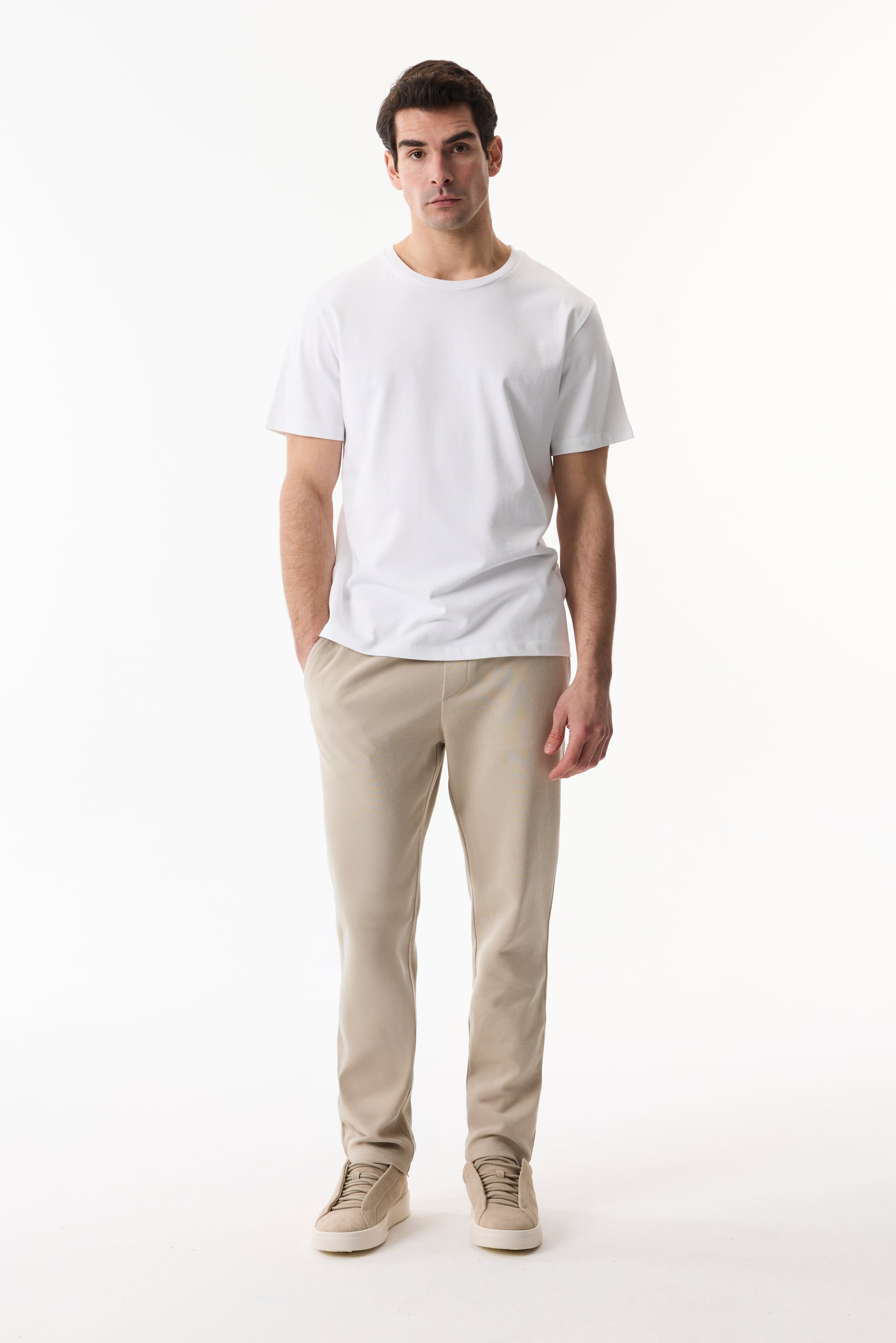 BİSİKLET YAKA KISA KOLLU T-SHIRT