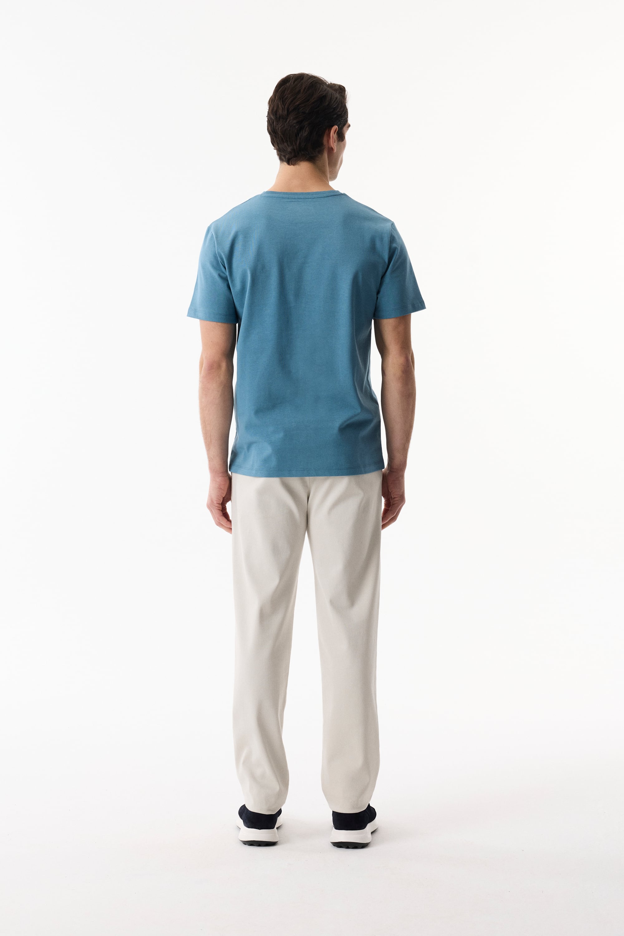 BİSİKLET YAKA KISA KOLLU T-SHIRT