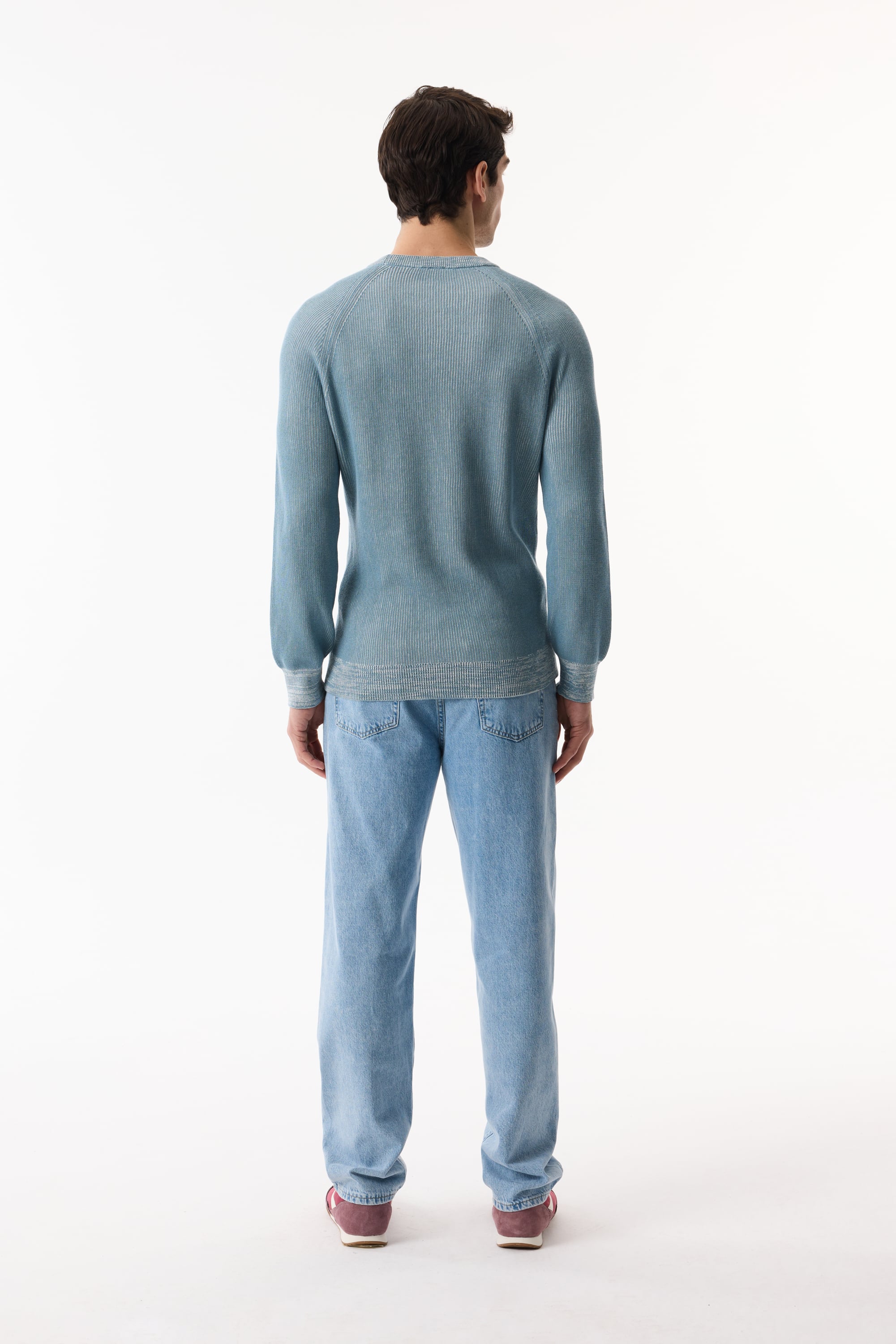 BİSİKLET YAKA FİTİLLİ TRİKO KAZAK