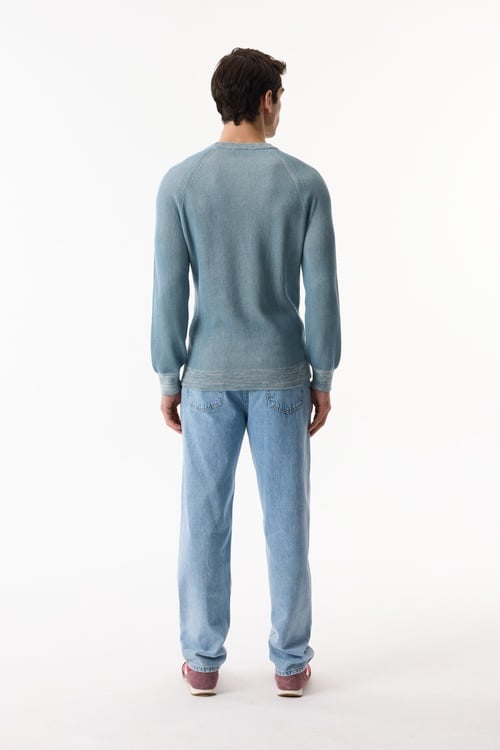  BİSİKLET YAKA FİTİLLİ TRİKO KAZAK