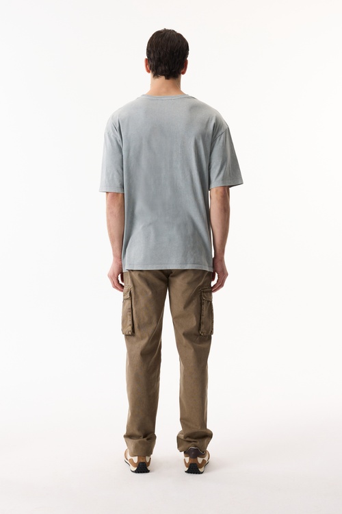  BİSİKLET YAKA KISA KOLLU OVERSIZE T-SHIRT