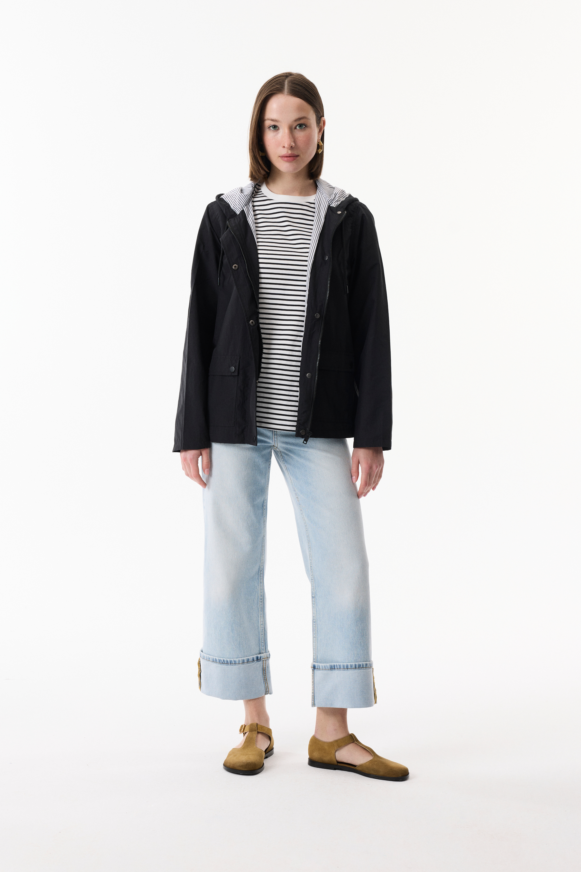 KAPÜŞONLU KISA YAĞMURLUK