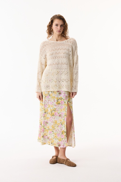  AJURLU AÇIK YAKA KAZAK