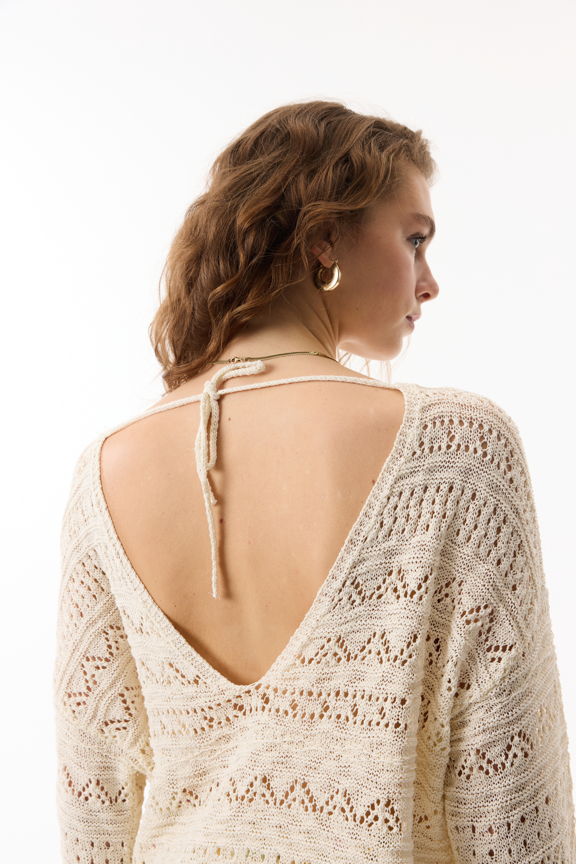 AJURLU AÇIK YAKA KAZAK