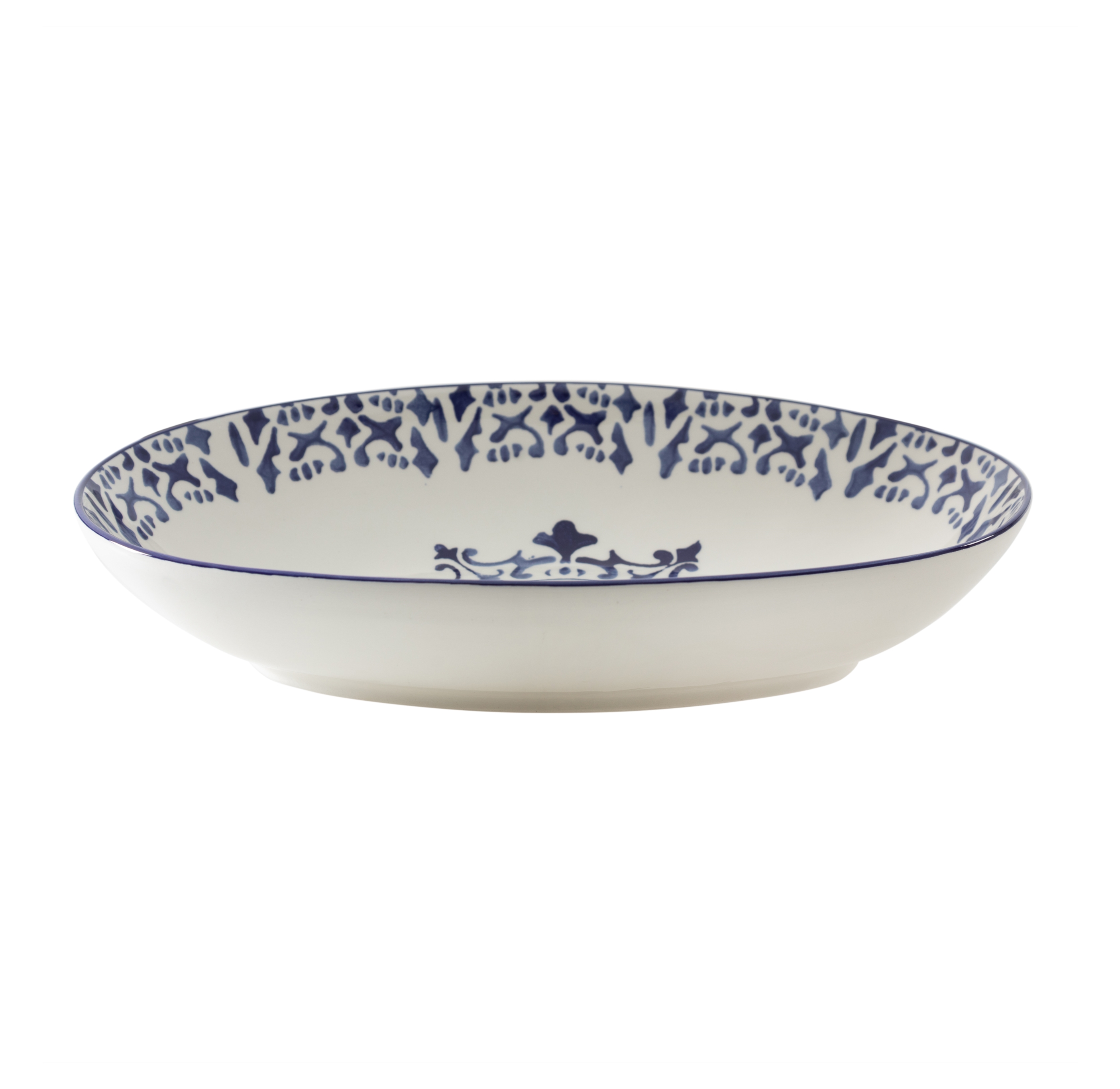 MOROCCO BLUE OVAL KASE 35CM