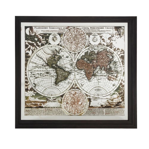  HARİTALI DUVAR AYNASI 145X130CM