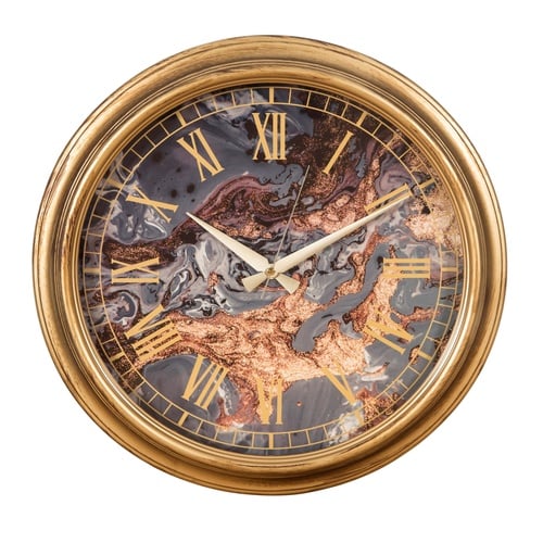 MARBLE DUVAR SAATİ 46 CM BRONZ