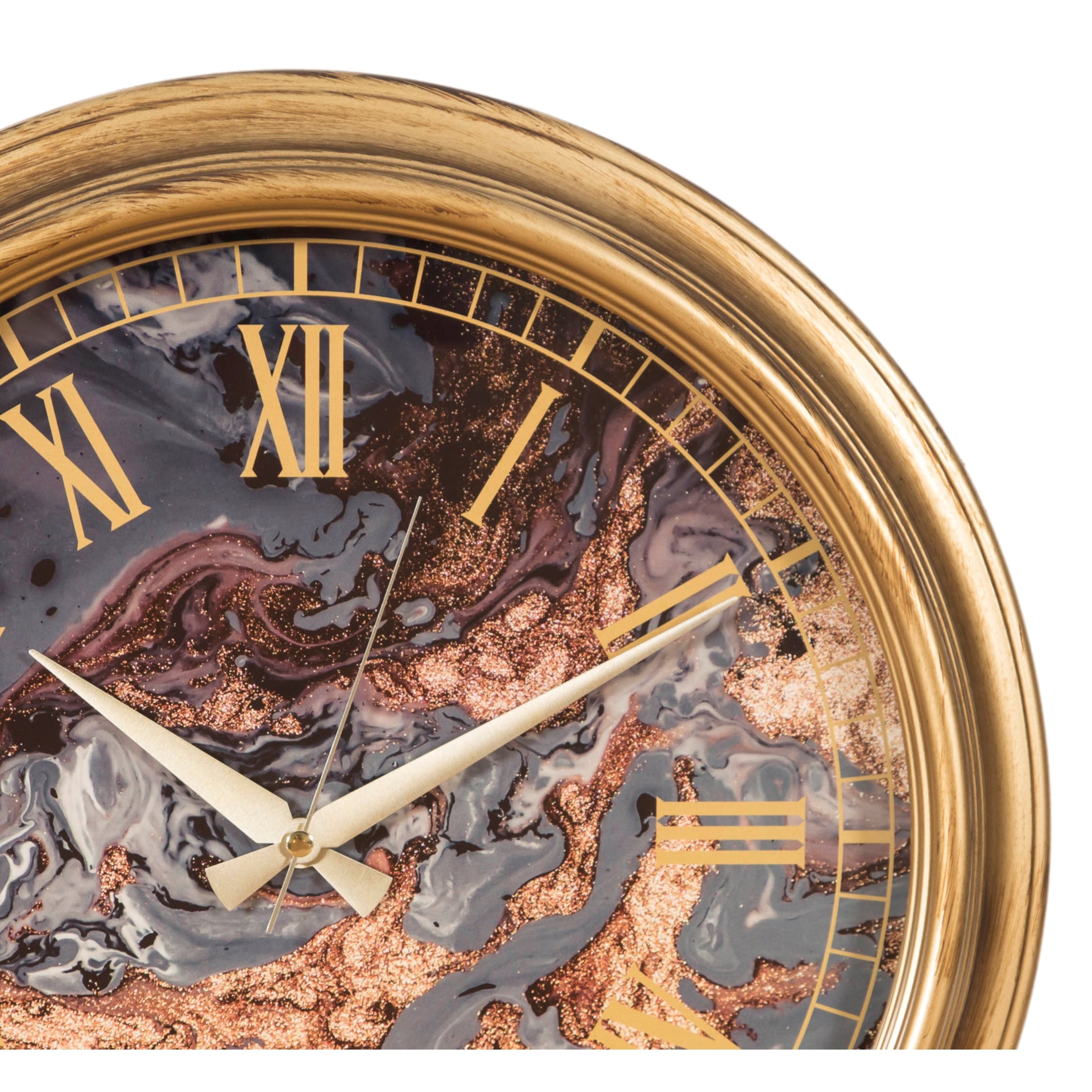 MARBLE DUVAR SAATİ 46 CM BRONZ