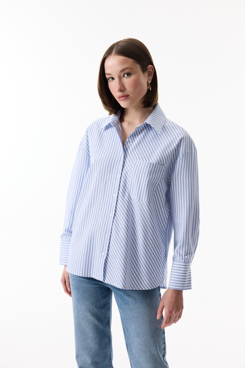  ÇİZGİLİ UZUN KOLLU GÖMLEK