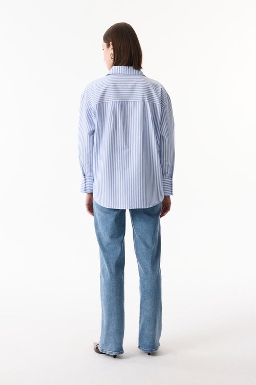  ÇİZGİLİ UZUN KOLLU GÖMLEK