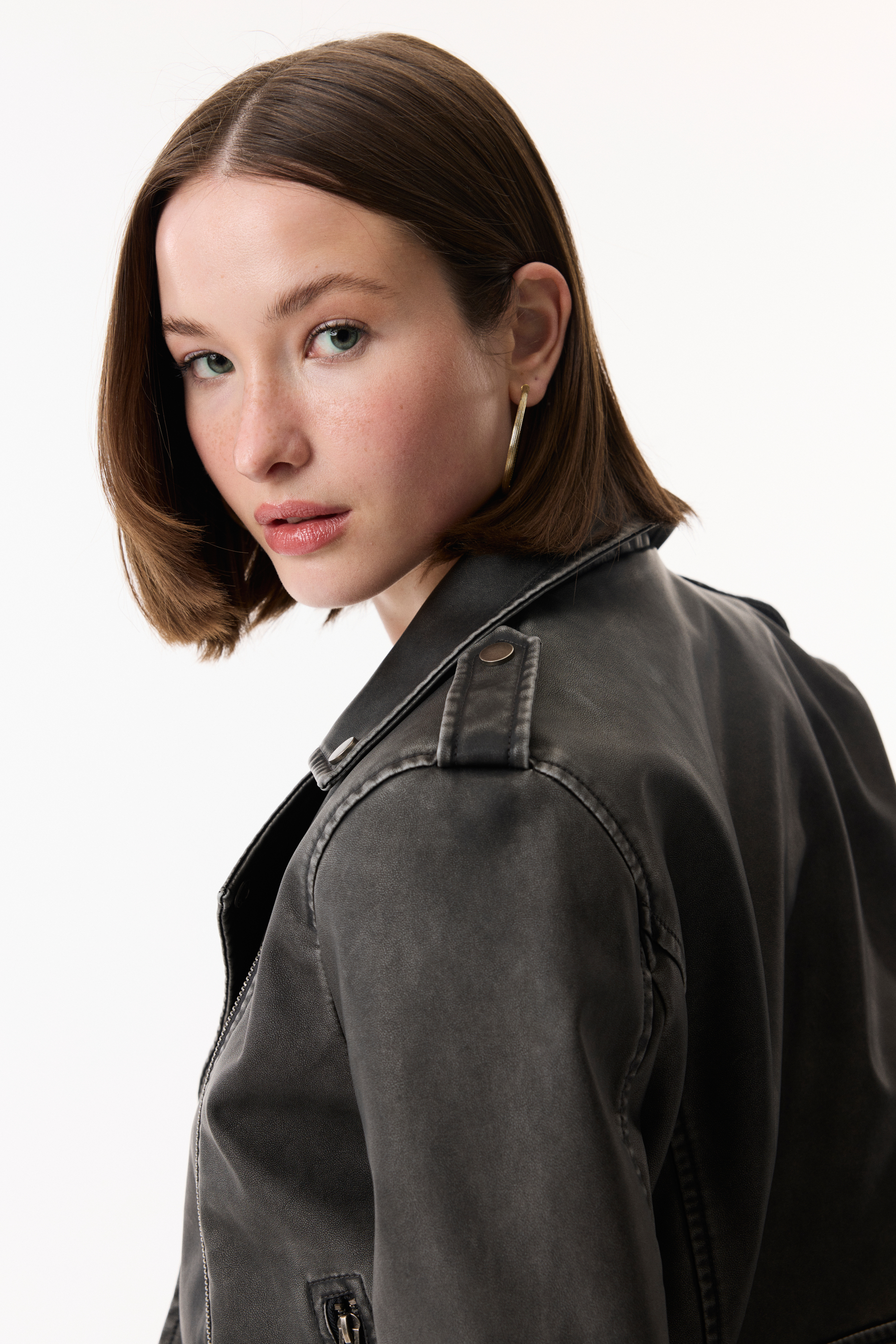 OVERSIZE BIKER CEKET