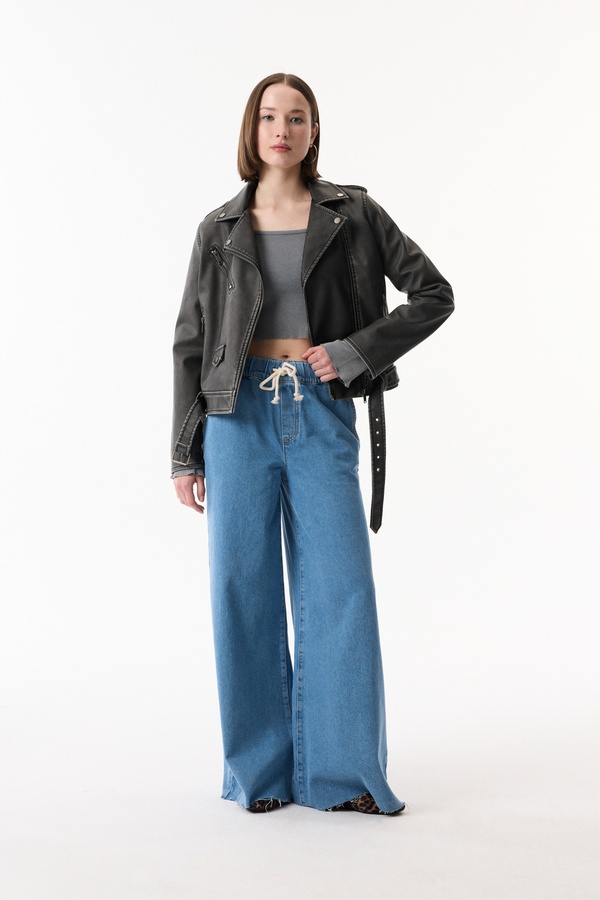 OVERSIZE BIKER CEKET