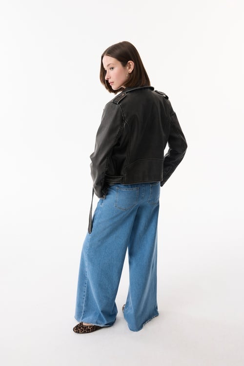 OVERSIZE BIKER CEKET