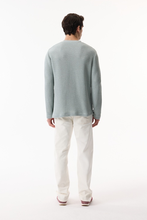  BİSİKLET YAKA FİTİLLİ SWEATSHIRT