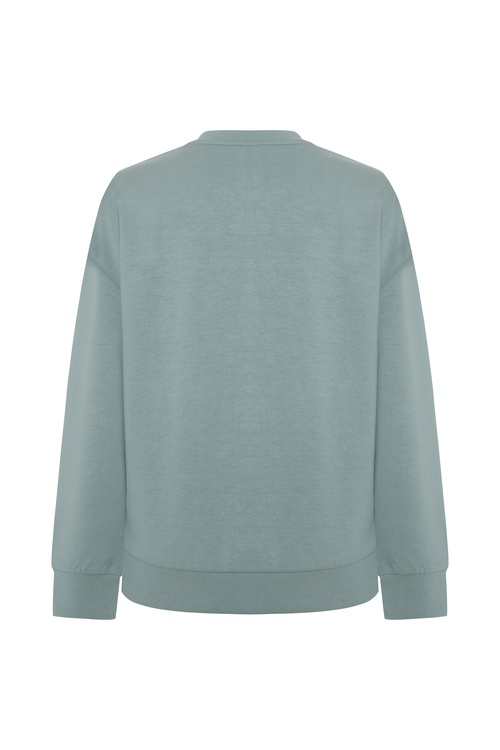  BİSİKLET YAKA MODAL SWEATSHIRT