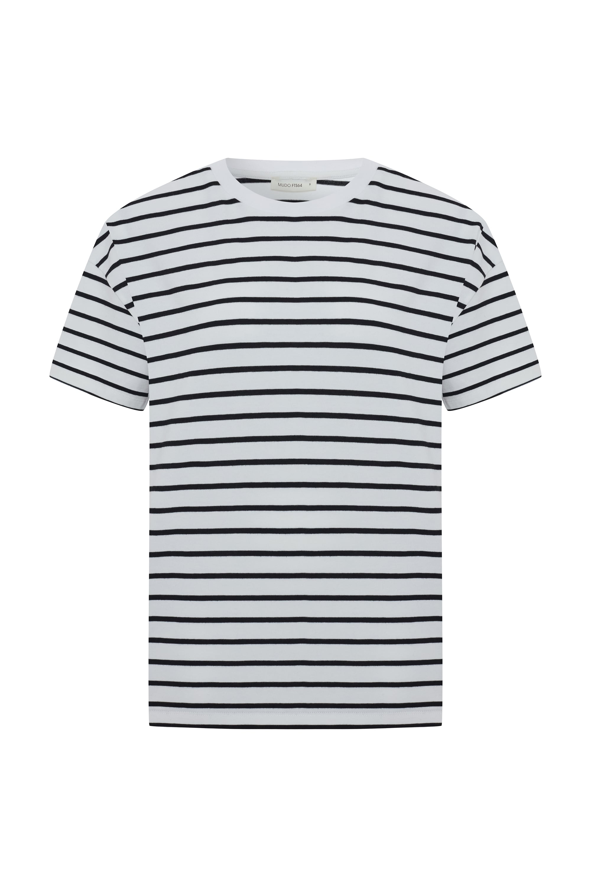 ÇİZGİLİ LOOSE FIT KISA KOLLU T-SHIRT