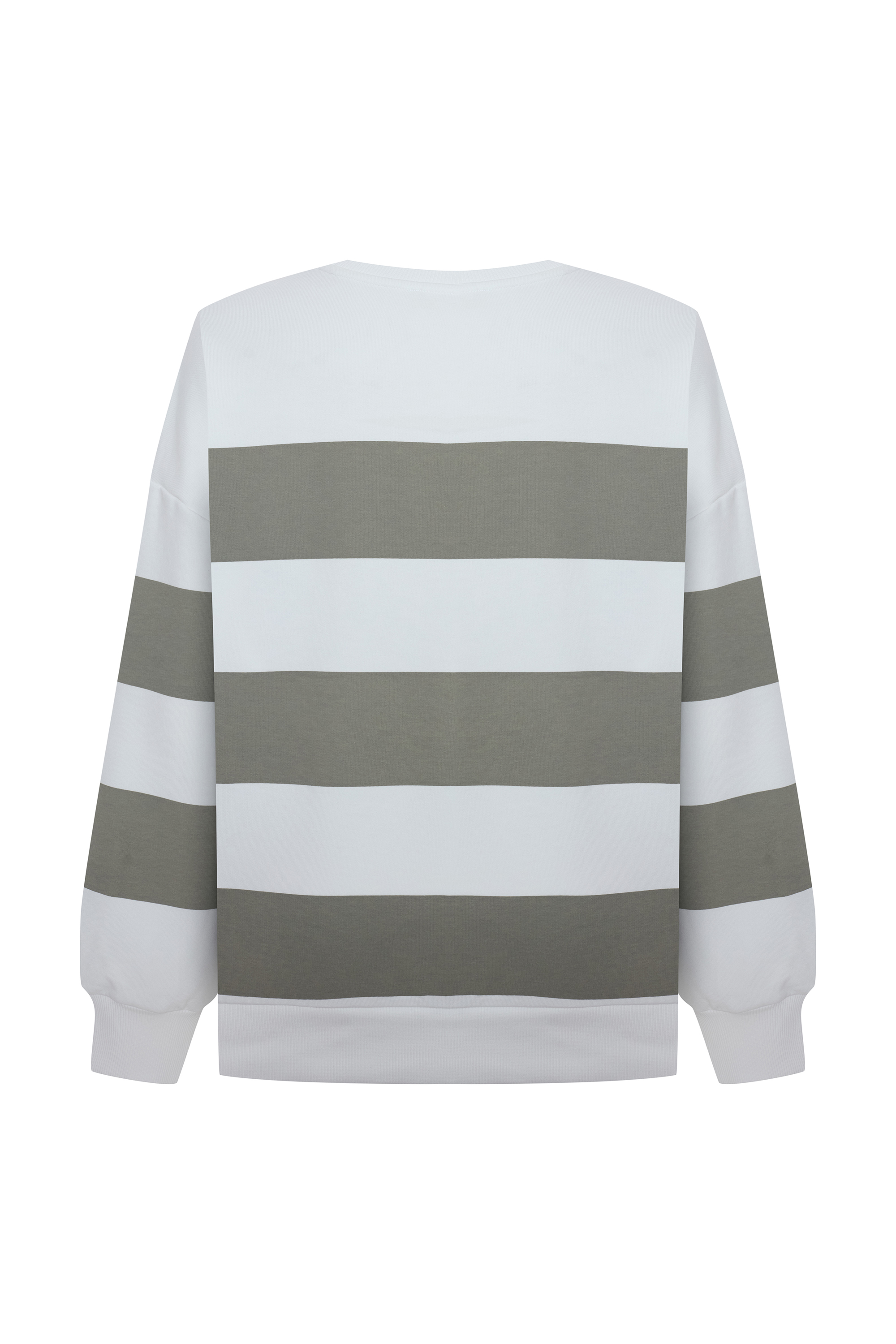 ÇİZGİLİ LOOSE FIT SWEATSHIRT