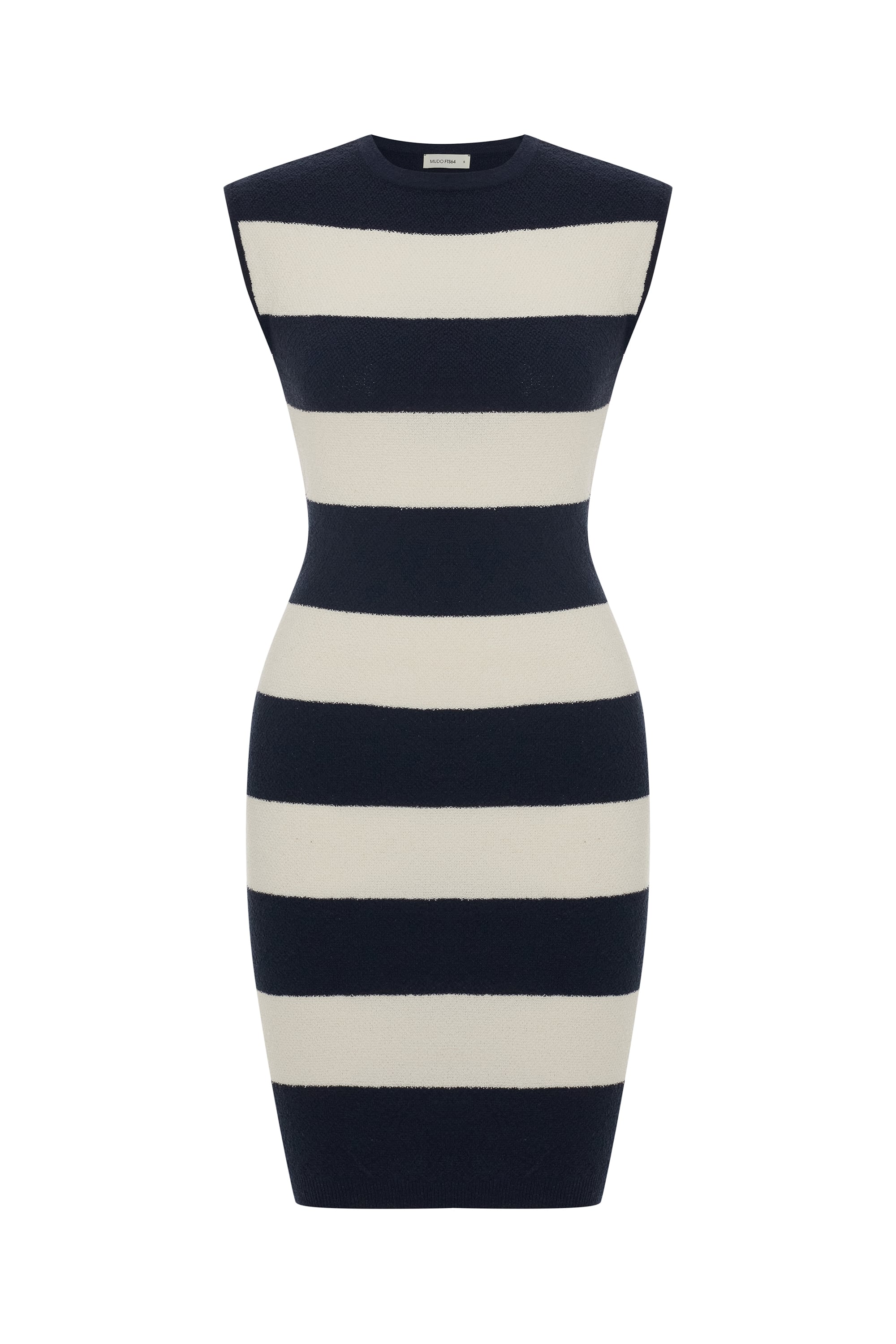 ÇİZGİLİ KOLSUZ TRİKO MİNİ ELBİSE