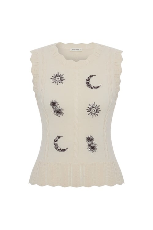  BİSİKLET YAKA NAKIŞLI SÜVETER