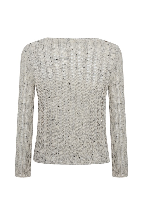  AJURLU DÜĞMELİ BİSİKLET YAKA KAZAK