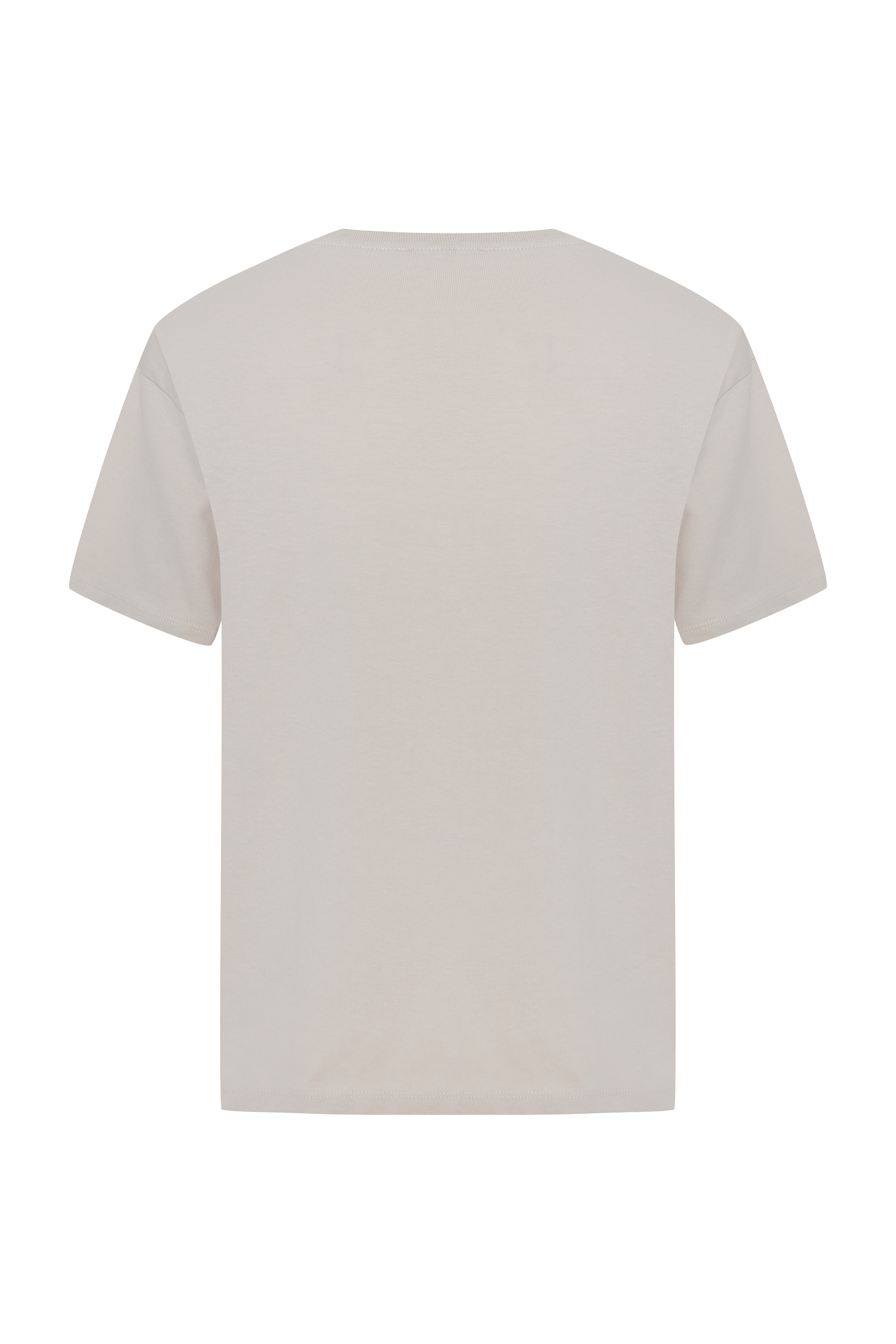 BİSİKLET YAKA OVERSIZE KISA KOLLU T-SHIRT