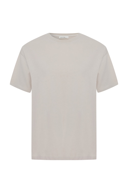  BİSİKLET YAKA OVERSIZE KISA KOLLU T-SHIRT