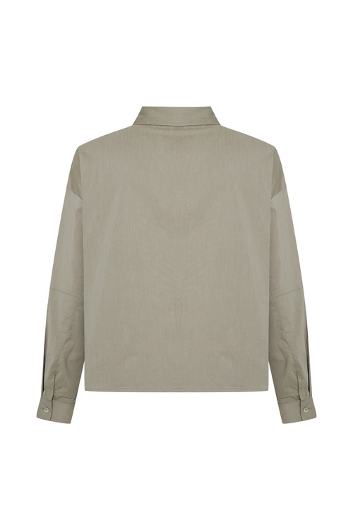  UZUN KOLLU CROP GÖMLEK