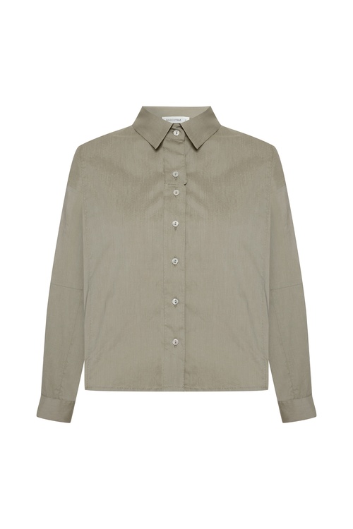  UZUN KOLLU CROP GÖMLEK