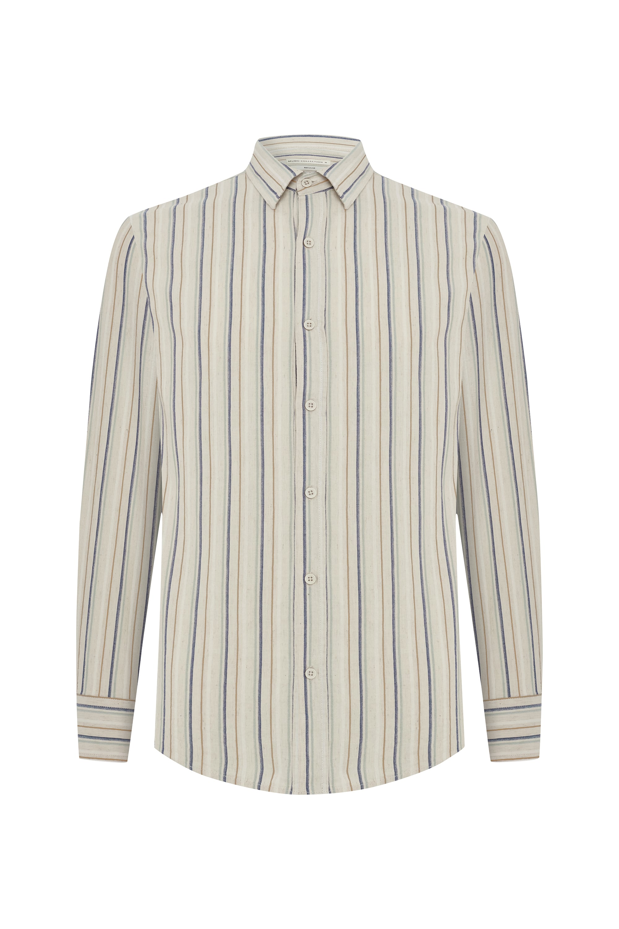 ÇİZGİLİ REGULAR FIT UZUN KOLLU GÖMLEK