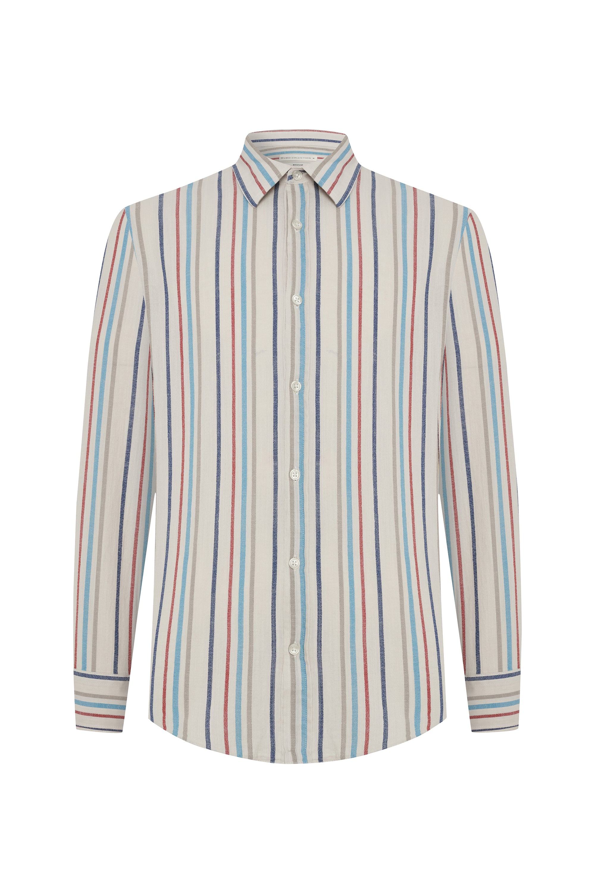 ÇİZGİLİ REGULAR FIT UZUN KOLLU GÖMLEK