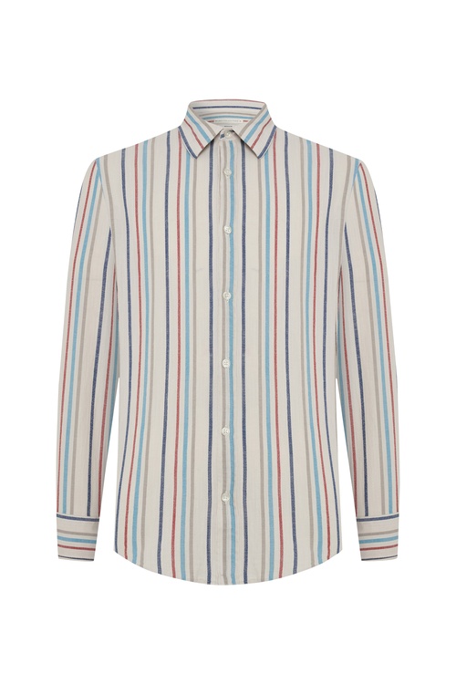  ÇİZGİLİ REGULAR FIT UZUN KOLLU GÖMLEK