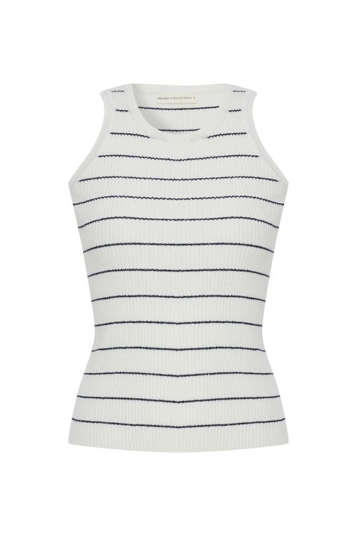  FİTİLLİ FITTED KOLSUZ TRİKO KAZAK