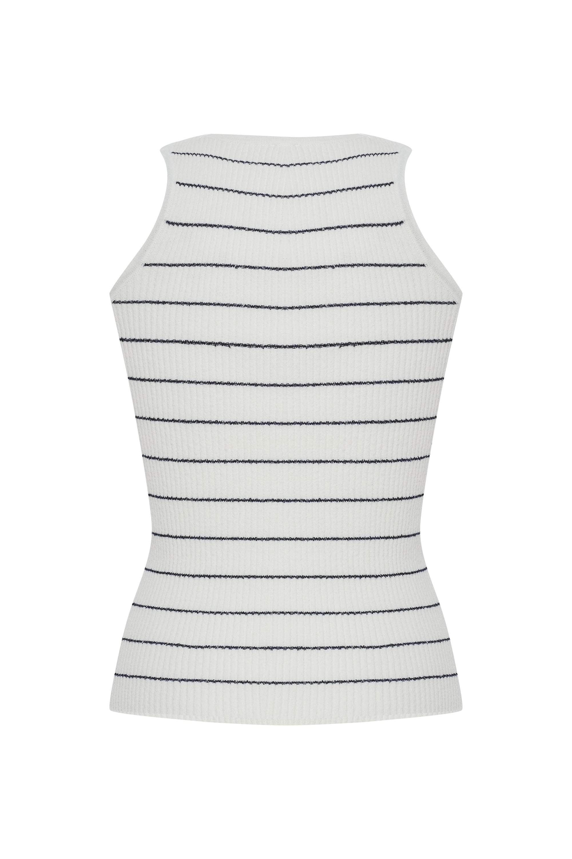 FİTİLLİ FITTED KOLSUZ TRİKO KAZAK