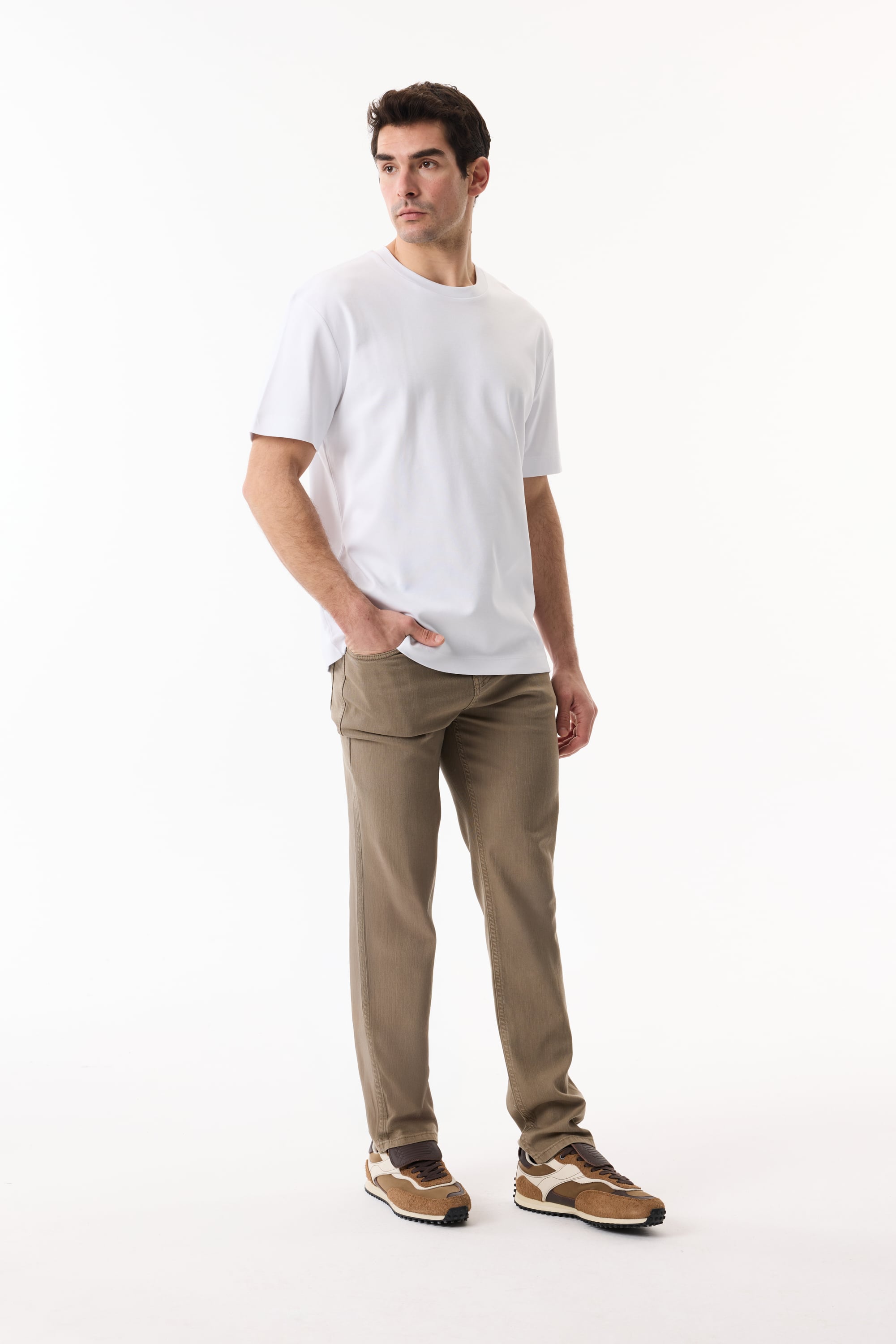 COMFORT FIT BİSİKLET YAKA KISA KOLLU T-SHIRT