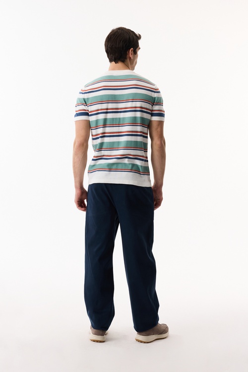  ÇİZGİLİ KISA KOLLU TRİKO KAZAK