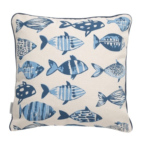  BLUE FISHES KIRLENT LACİVERT 45X45