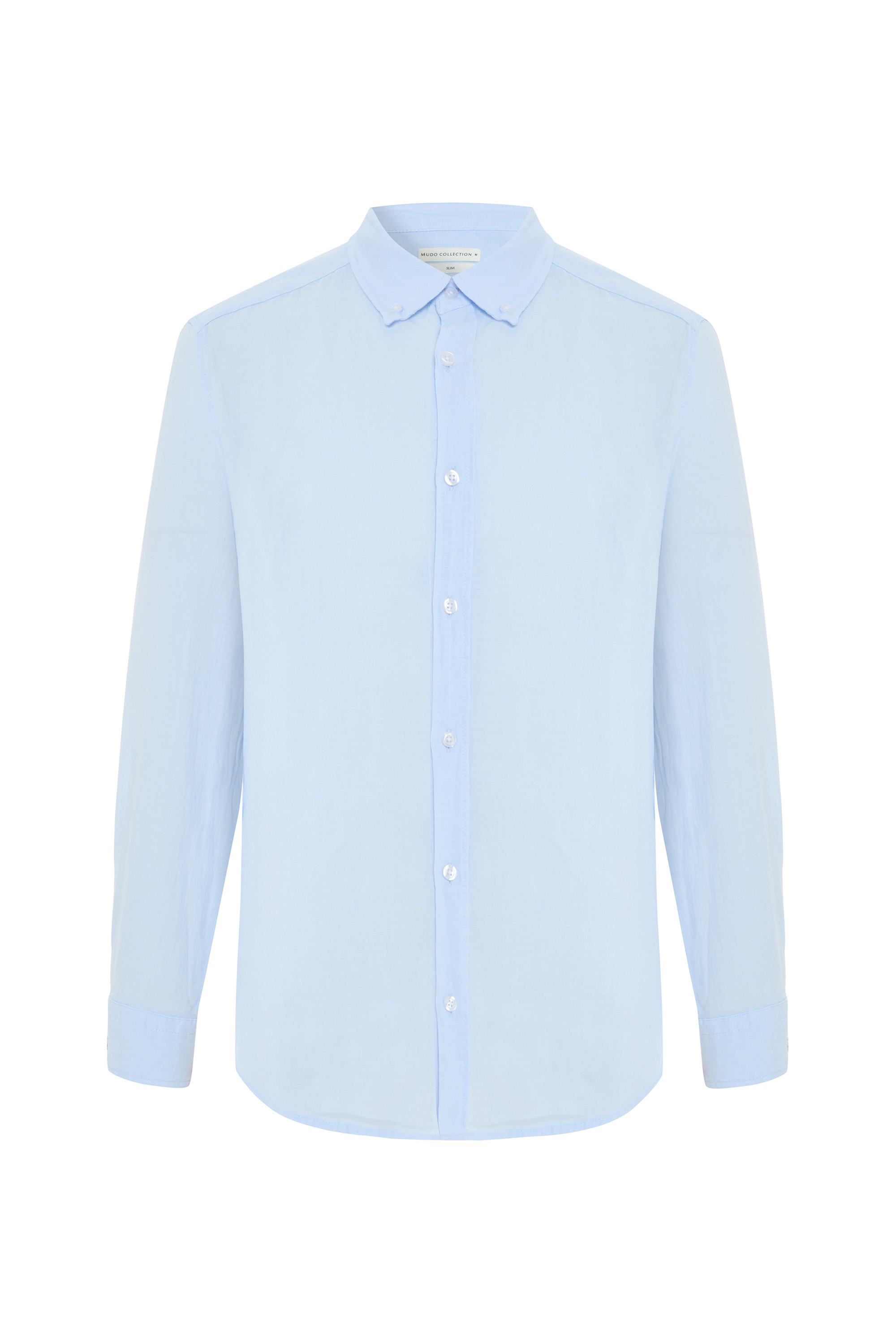 SLIM FIT UZUN KOLLU KETEN GÖMLEK