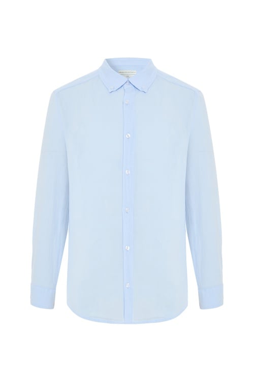  SLIM FIT UZUN KOLLU KETEN GÖMLEK