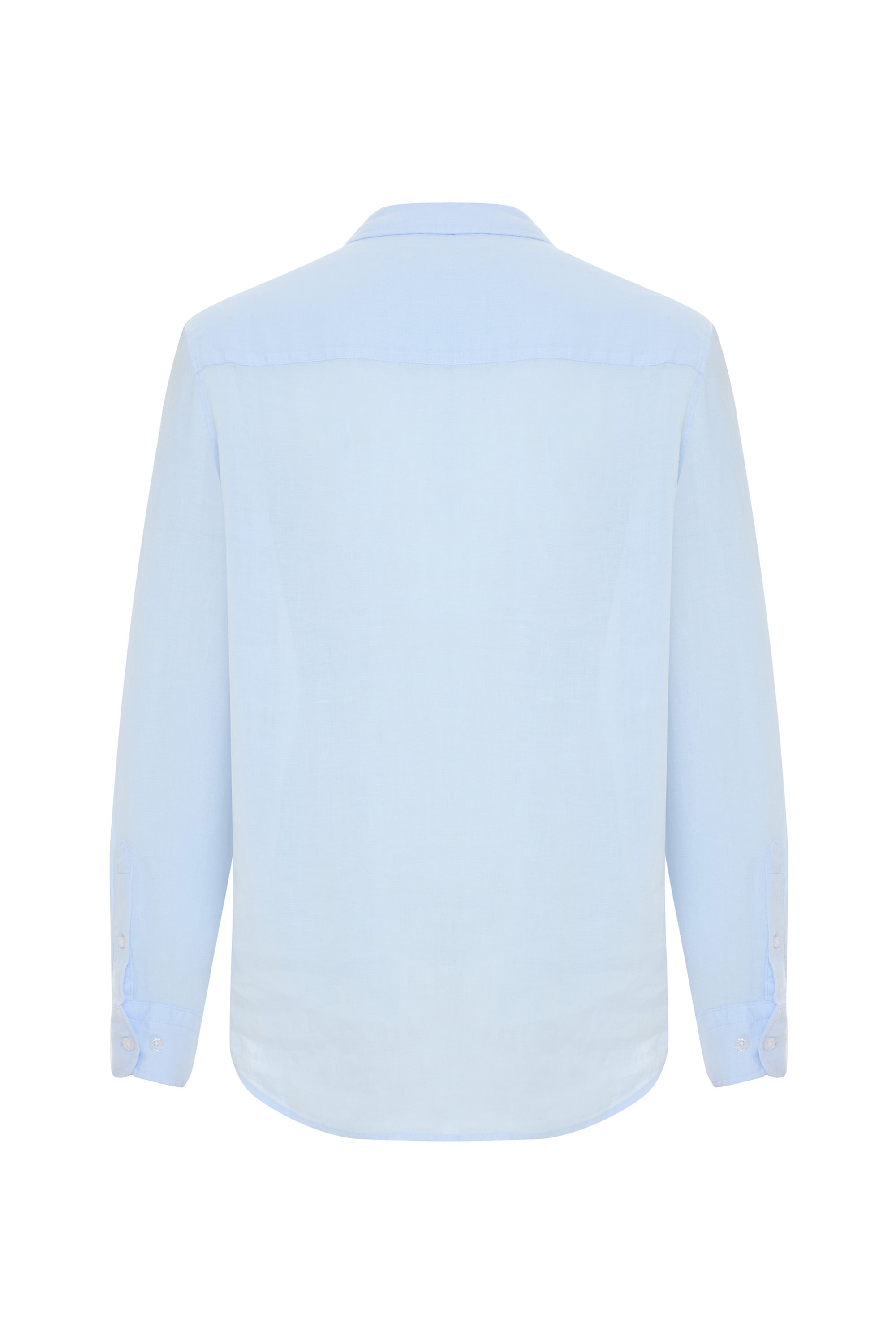 SLIM FIT UZUN KOLLU KETEN GÖMLEK