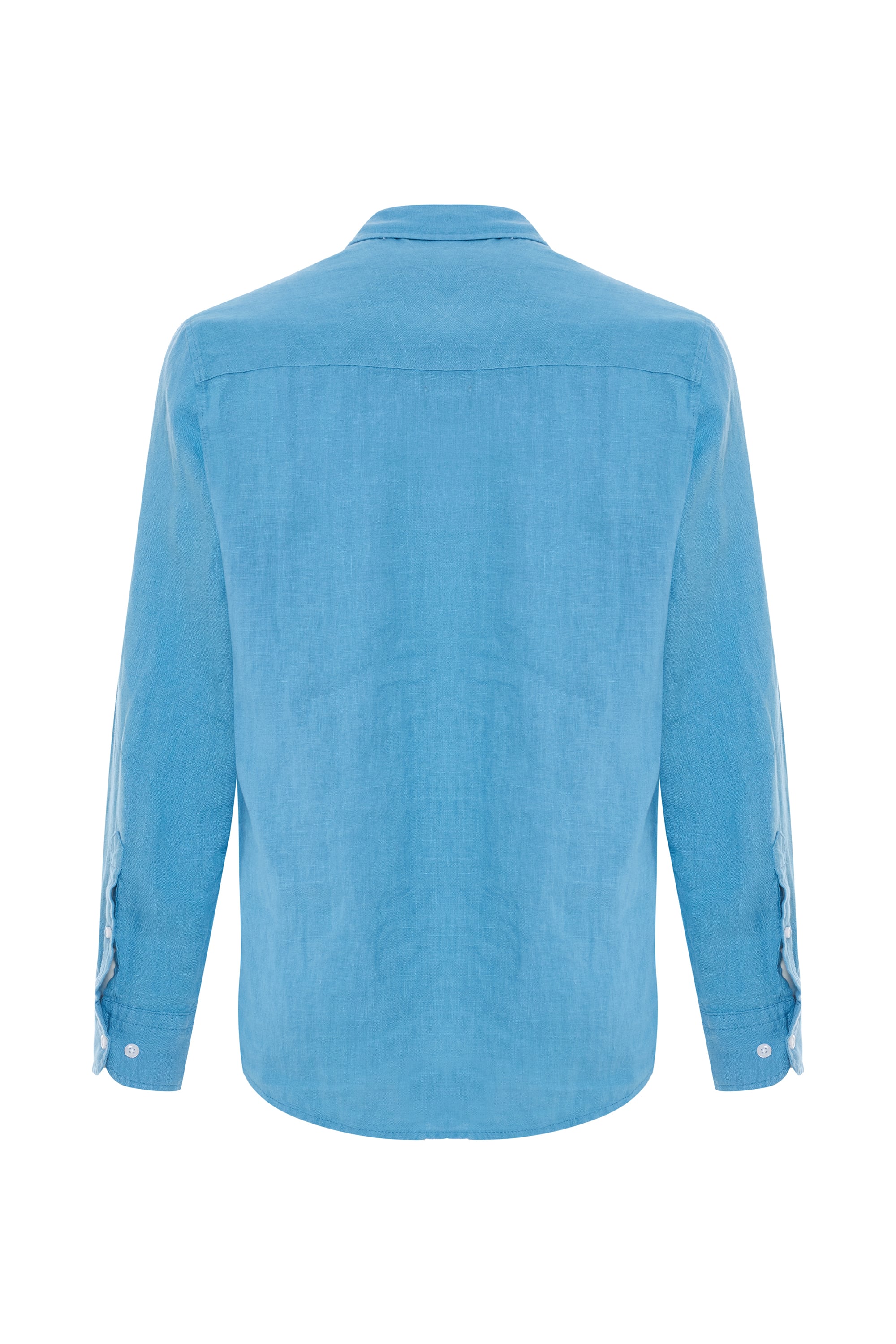 SLIM FIT UZUN KOLLU KETEN GÖMLEK