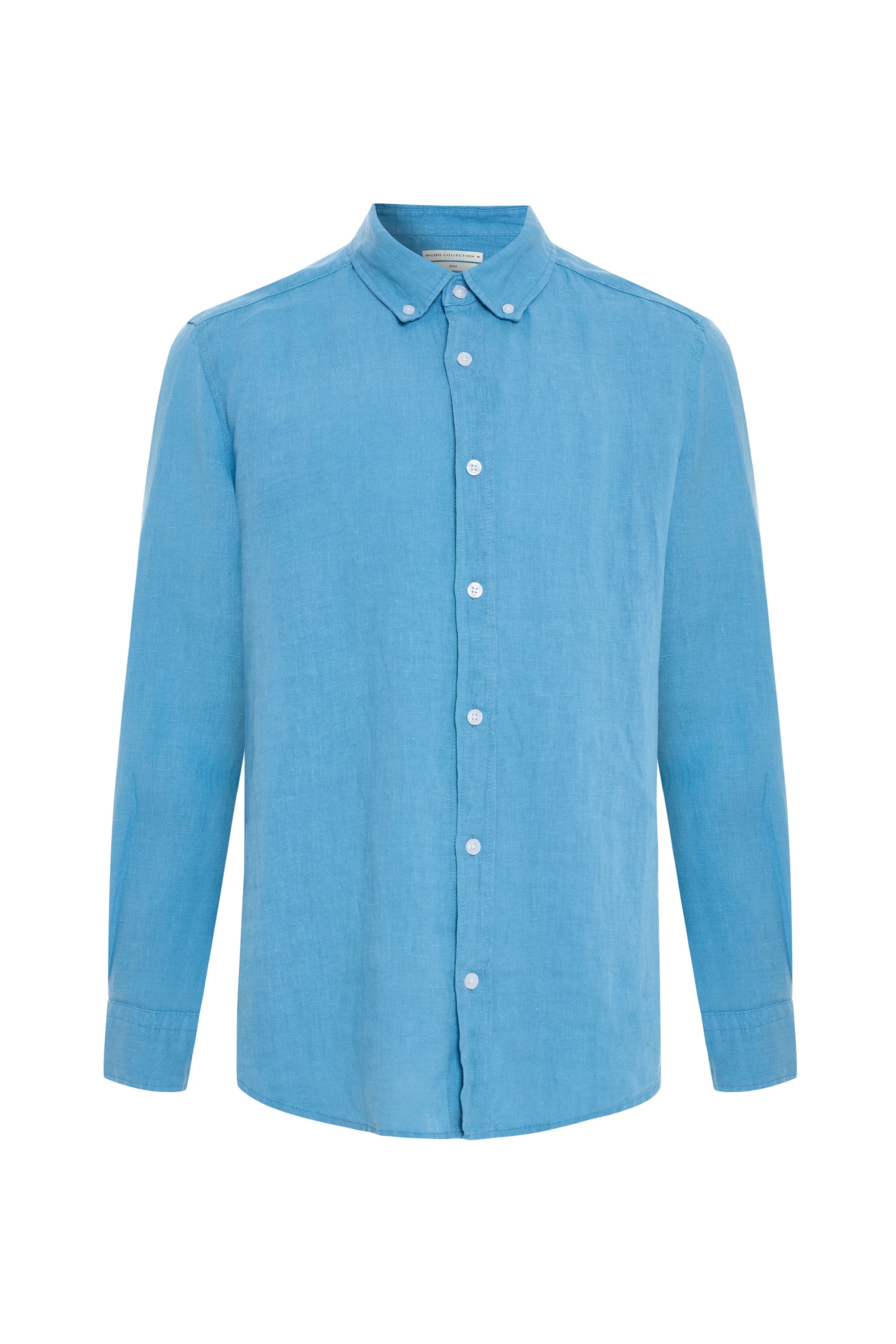 SLIM FIT UZUN KOLLU KETEN GÖMLEK