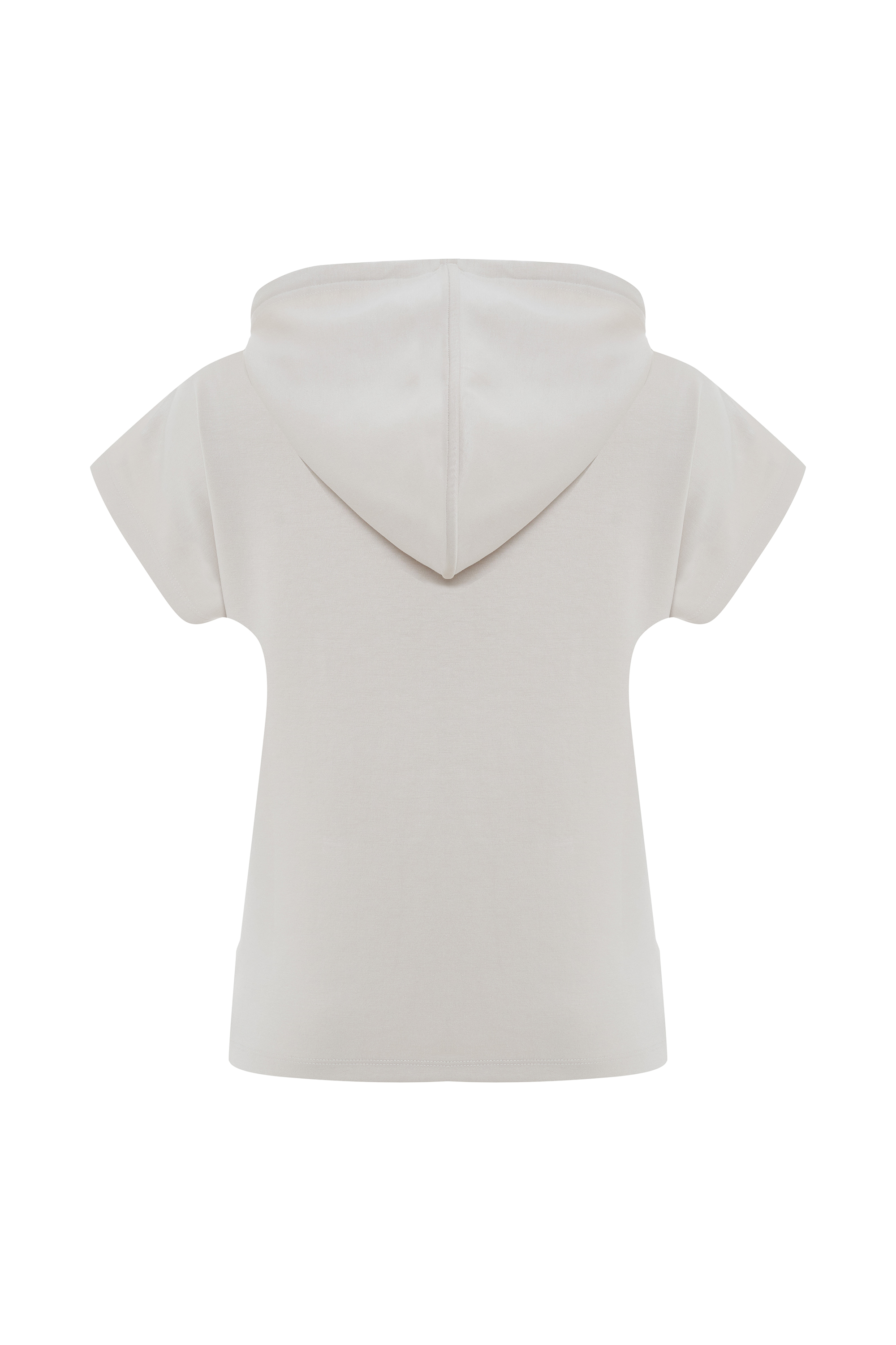 LOOSE FIT KAPÜŞONLU KISA KOLLU SWEATSHIRT