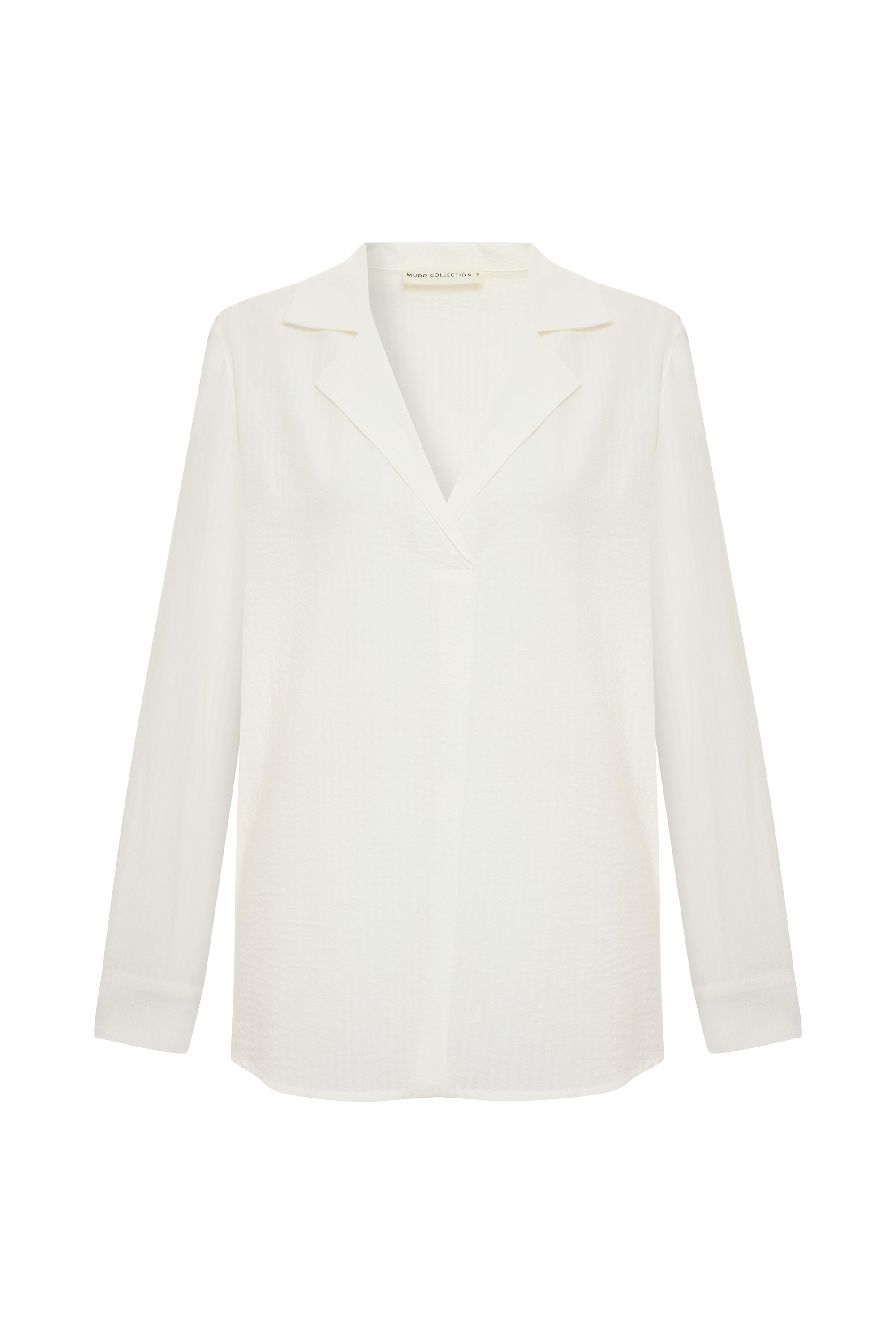 V YAKA DOKULU CASUAL BLUZ